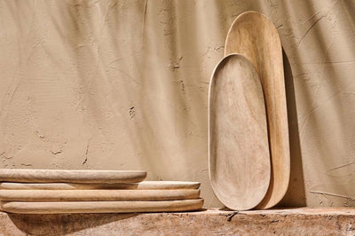 Carved Wooden Serving Platter - Alaynas Home