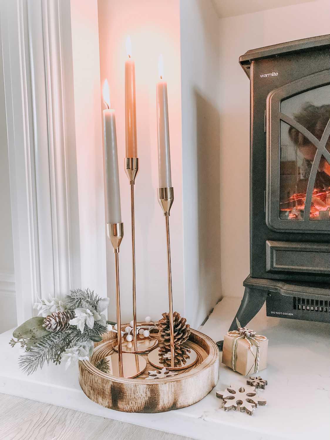 3 Luxury Candle Holders - Alaynas Home