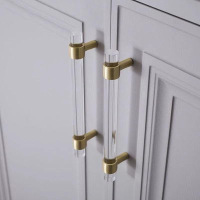 Gold and Lucite Drawer Handle - Alaynashome