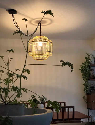 Moroccan Rattan Lamp or Ceiling shade - Alaynashome